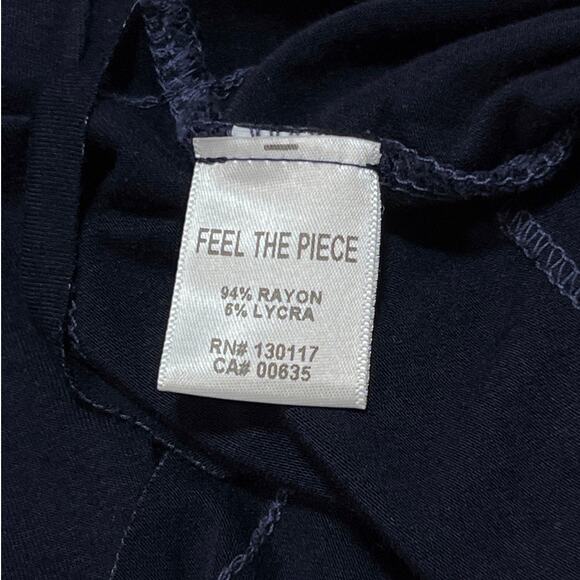 Feel the Piece Terre Jacobs XS/S Mini Casual Athleisure Dress Knit Pockets Blue - Picture 4 of 7